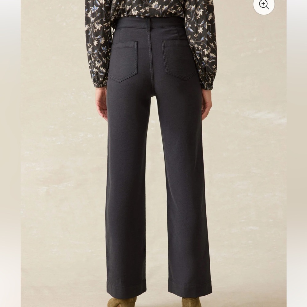 SOLD. Faherty Stretch Terry Patch Pocket Pant — Washed Black — Size 26 - Picture 3 of 11
